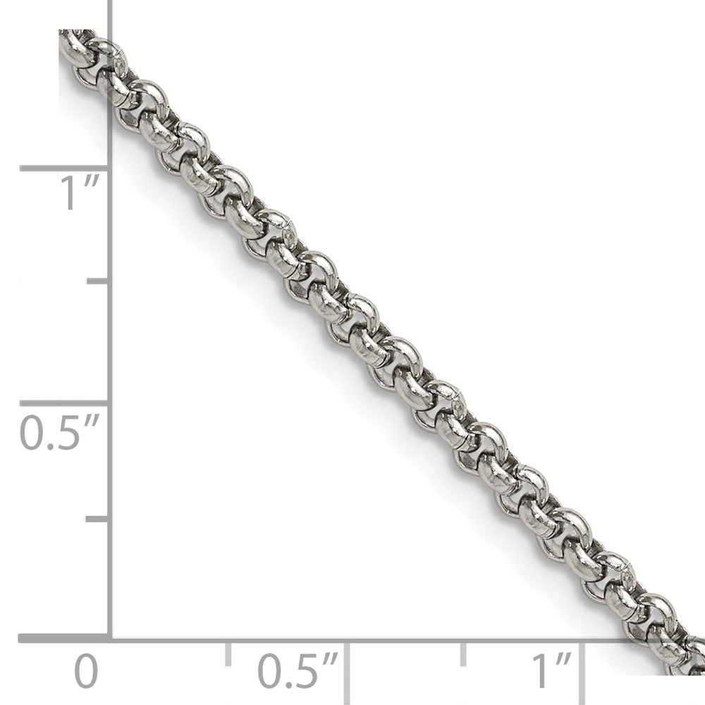 Chisel Stainless Steel Polished 3mm 16 inch Rolo Chain