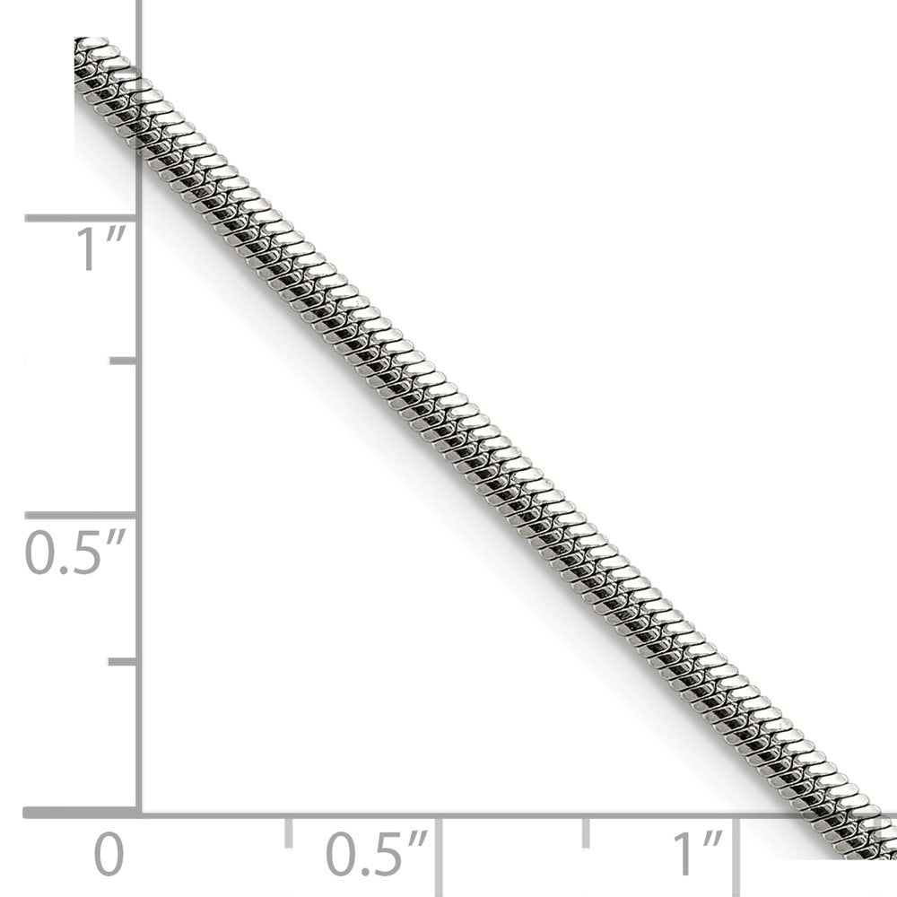 Chisel Stainless Steel Polished 2.7mm 16 inch Snake Chain