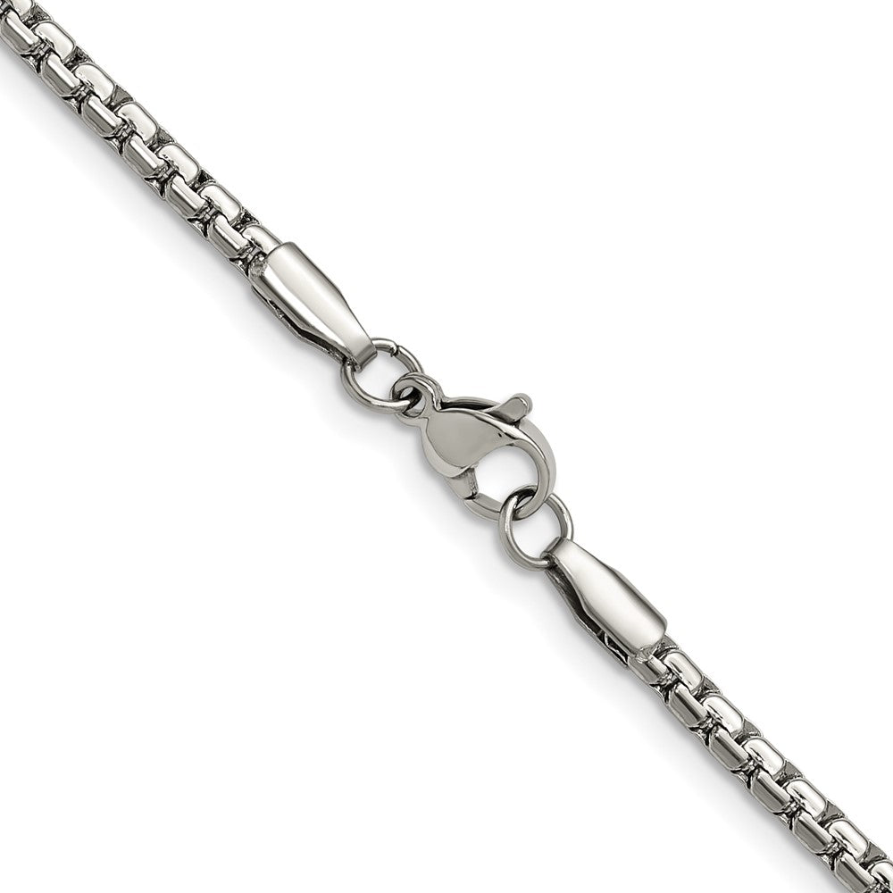 Chisel Stainless Steel Polished 3mm 22 inch Flat Box Chain