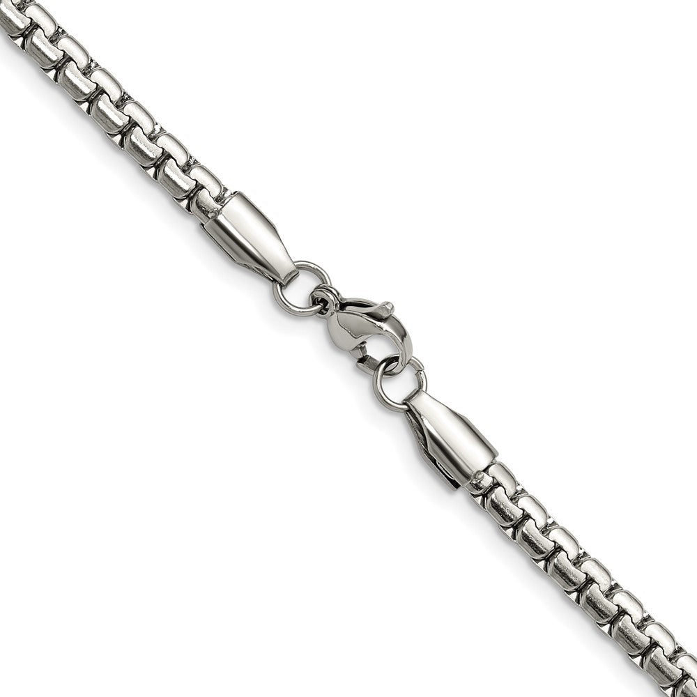 Chisel Stainless Steel Polished 4mm 20 inch Flat Box Chain