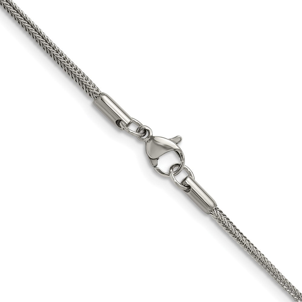 Chisel Stainless Steel Polished 1.5mm 22 inch Square Wheat Chain