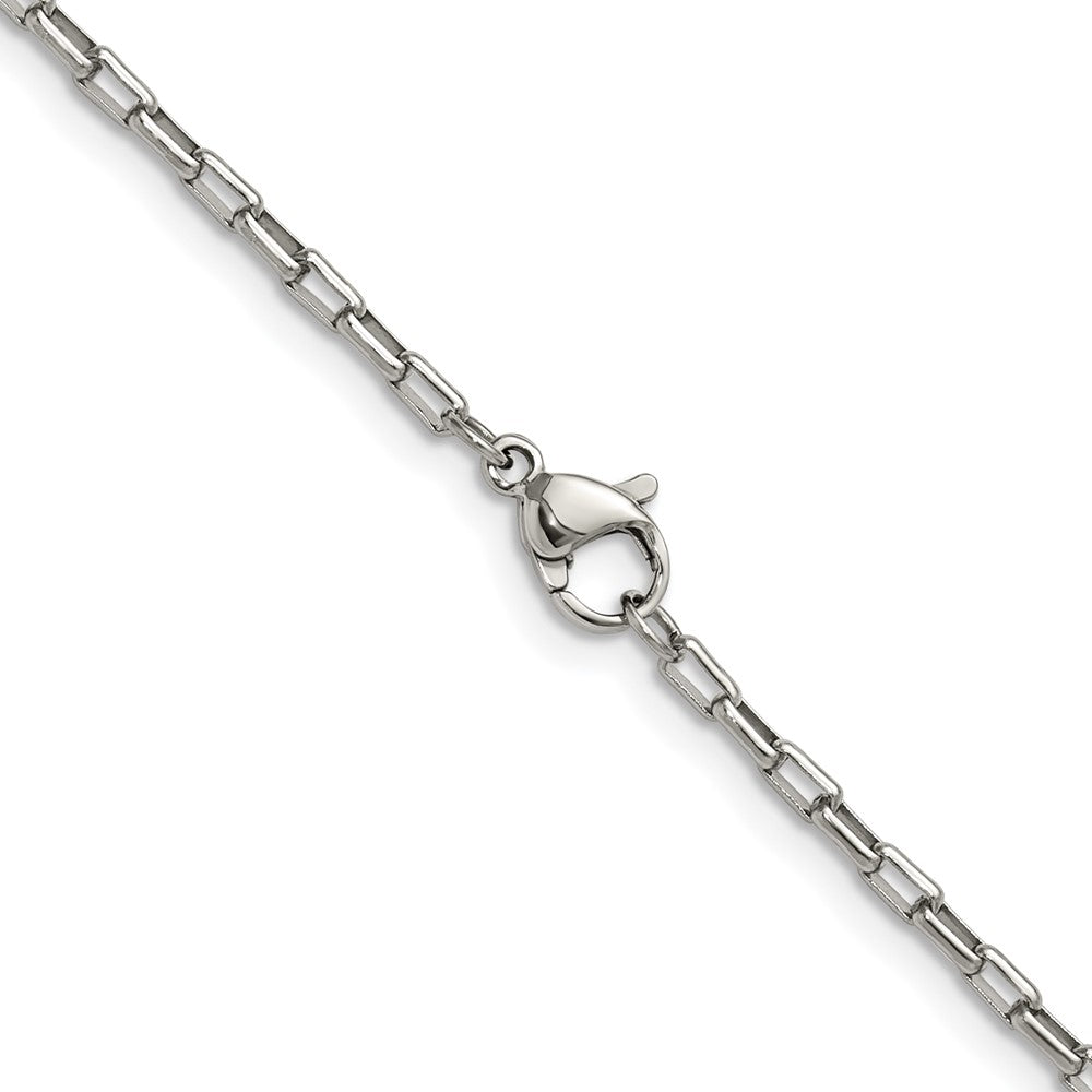 Chisel Stainless Steel Polished 2.2mm 22 inch Fancy Box/Paperclip Link Chain