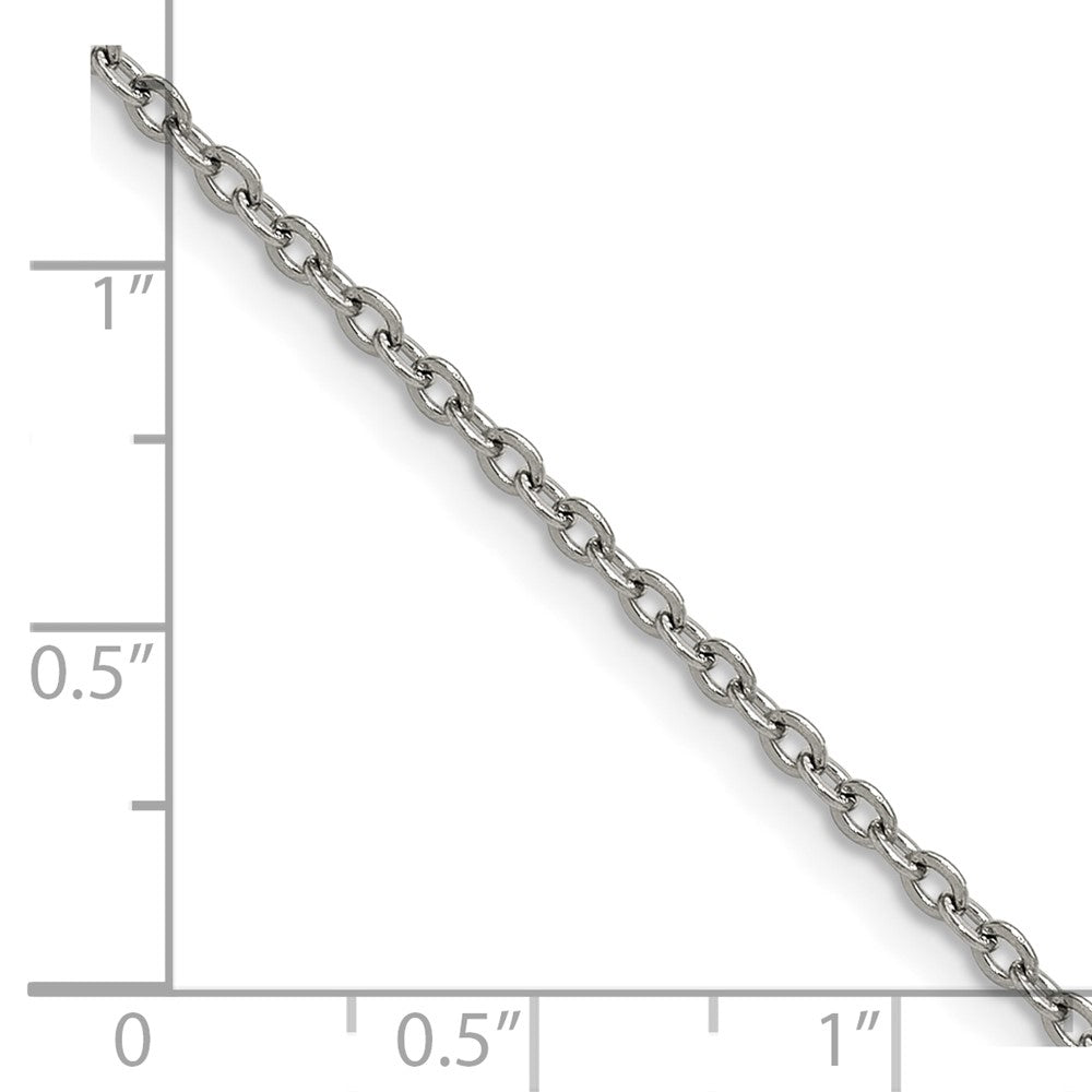 Chisel Stainless Steel Polished 1.9mm 20 inch Cable Chain