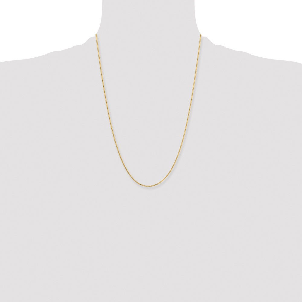 Chisel Stainless Steel Polished Yellow IP-plated 1.5mm 24 inch Box Chain
