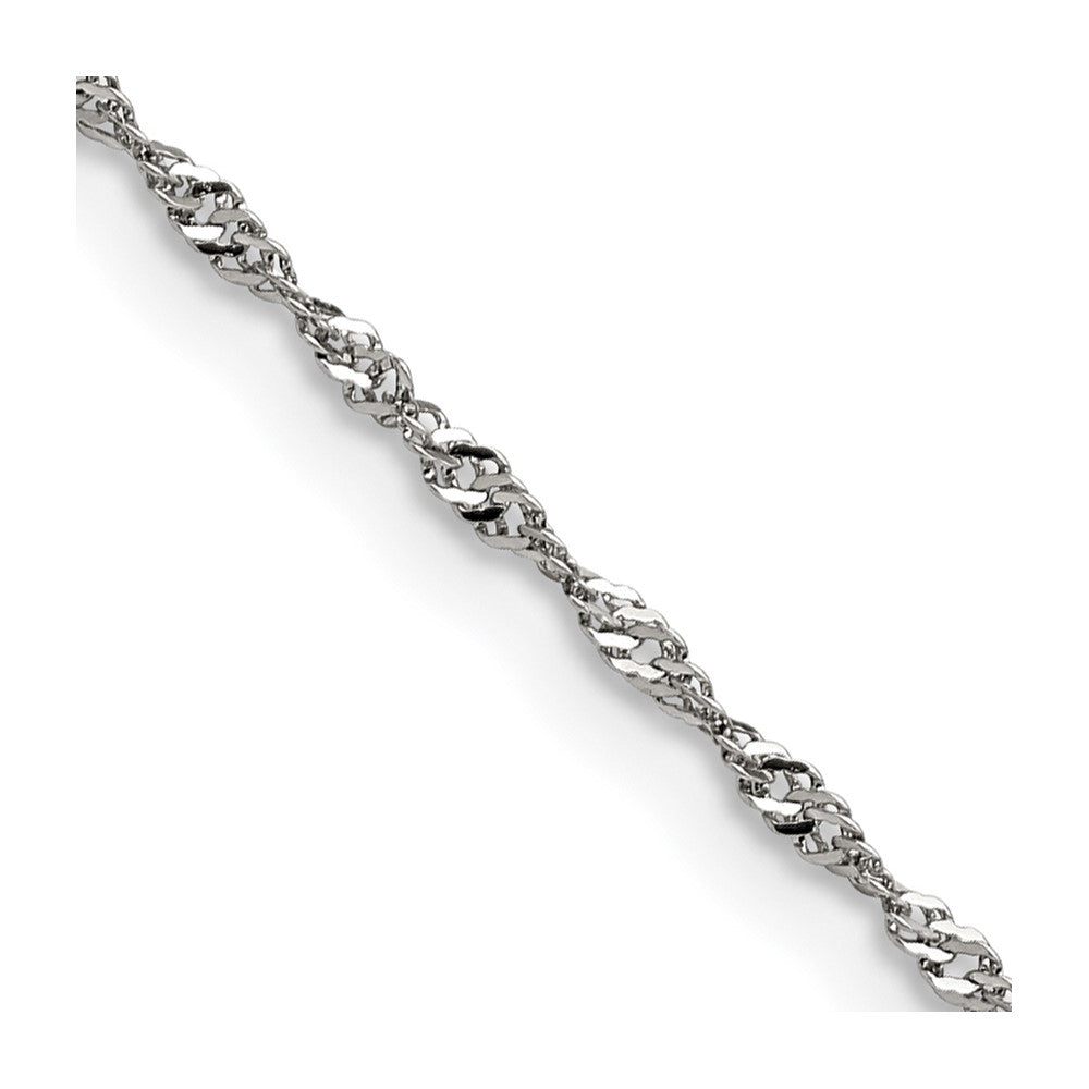 Chisel Stainless Steel Polished 2mm 24 inch Singapore Chain