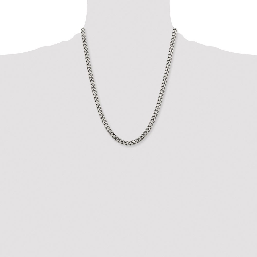 Chisel Stainless Steel Polished 6.75mm 22 inch Curb Chain