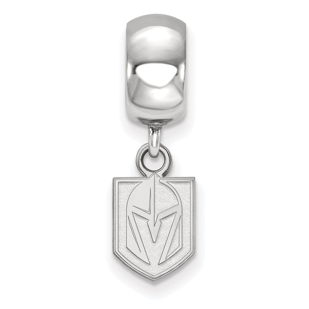 Sterling Silver Rhodium-plated NHL NHL Vegas Golden Knights Extra Small Dangle Bead Charm
