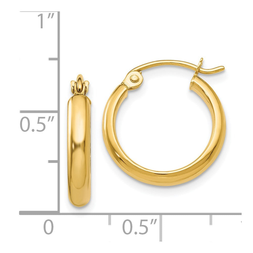 14k Polished Hoop Earring