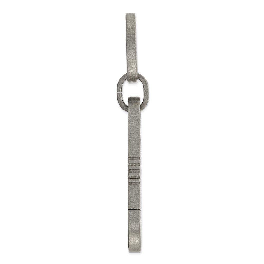 Chisel Titanium Brushed Carabiner Key Ring