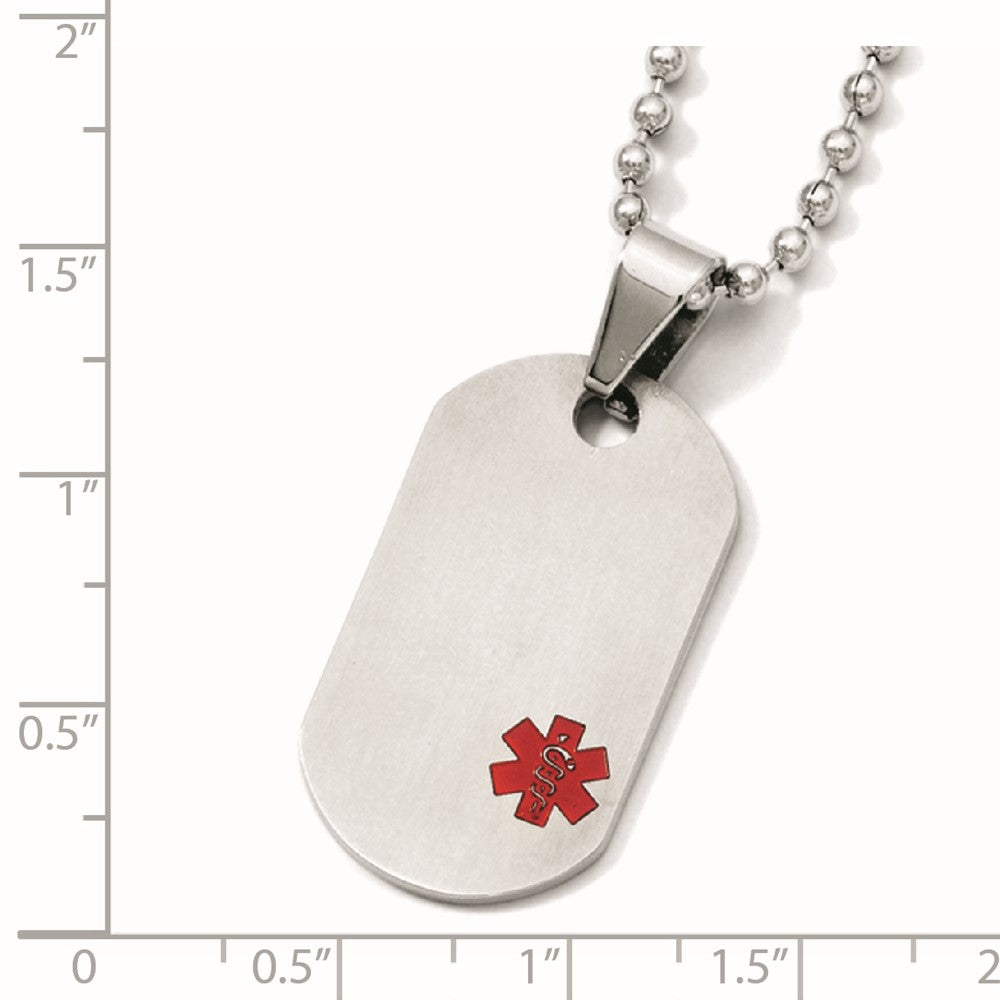 Titanium Medical Jewelry Dog Tag Pendant