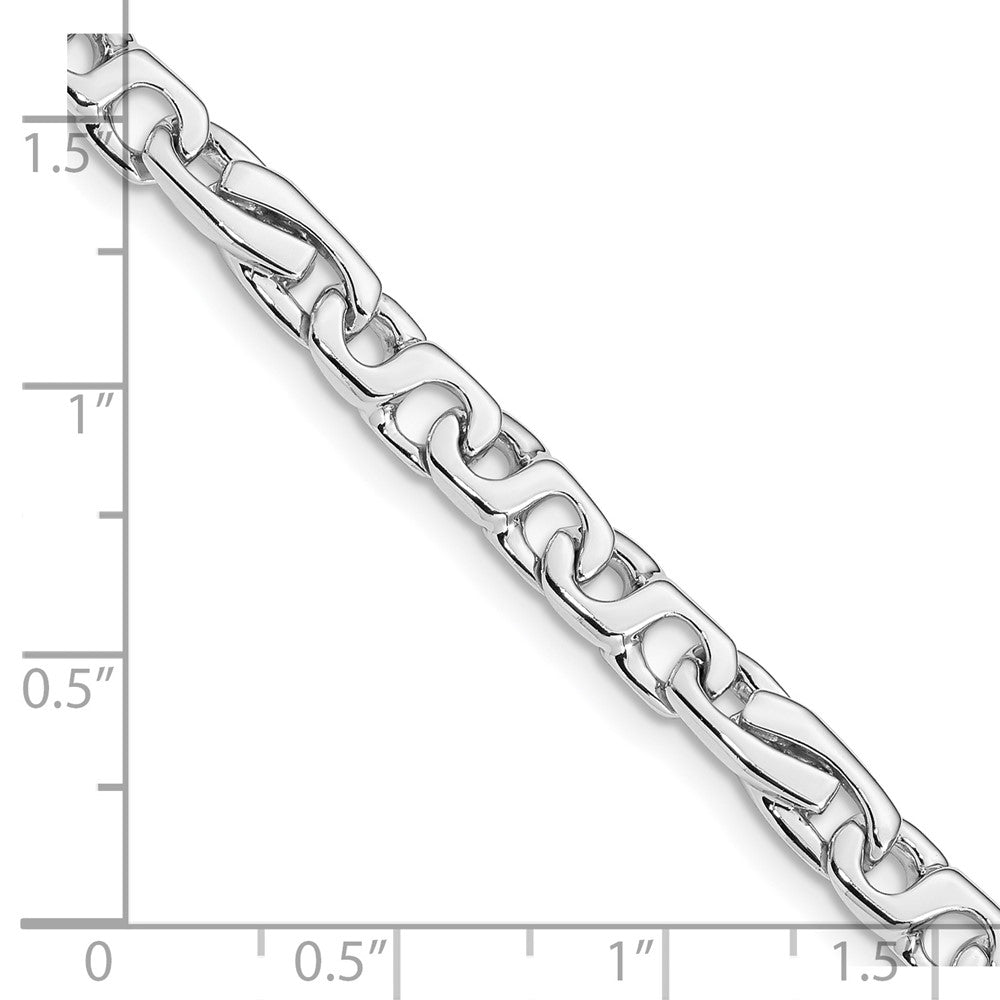 14K White Gold 20 inch 5.8mm Hand Polished Fancy Link with Fancy Lobster Clasp Chain