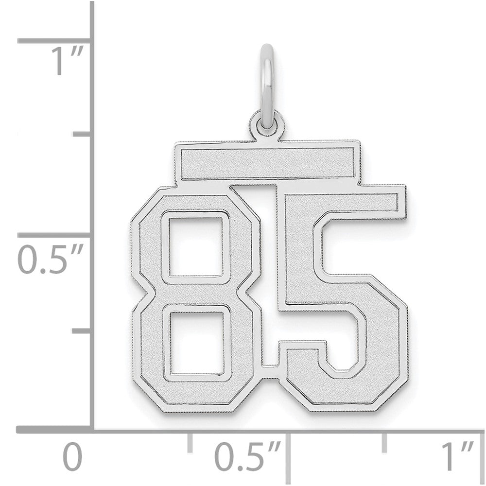 14kw Medium Satin Number 85 Charm