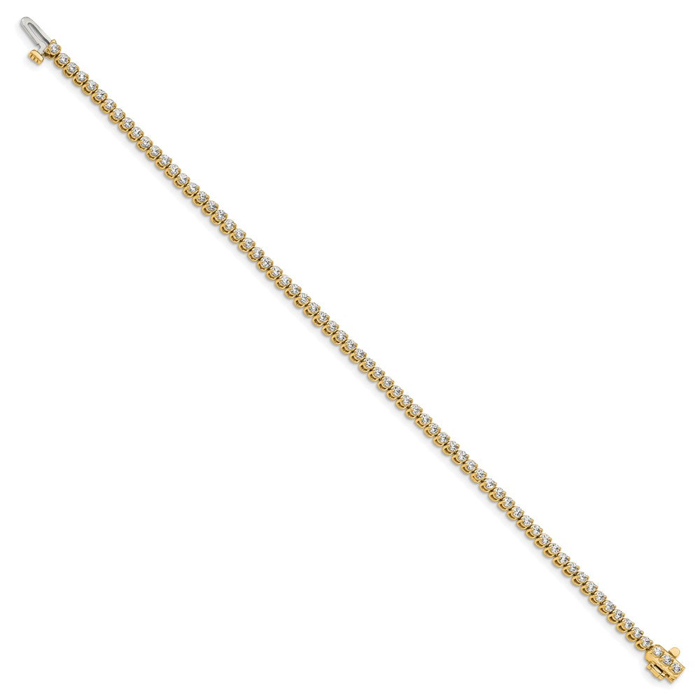 14k 1.9mm Round 2-prong A Diamond Bracelet