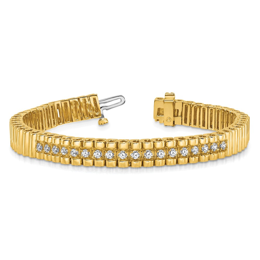 14k AA Diamond Link Bracelet