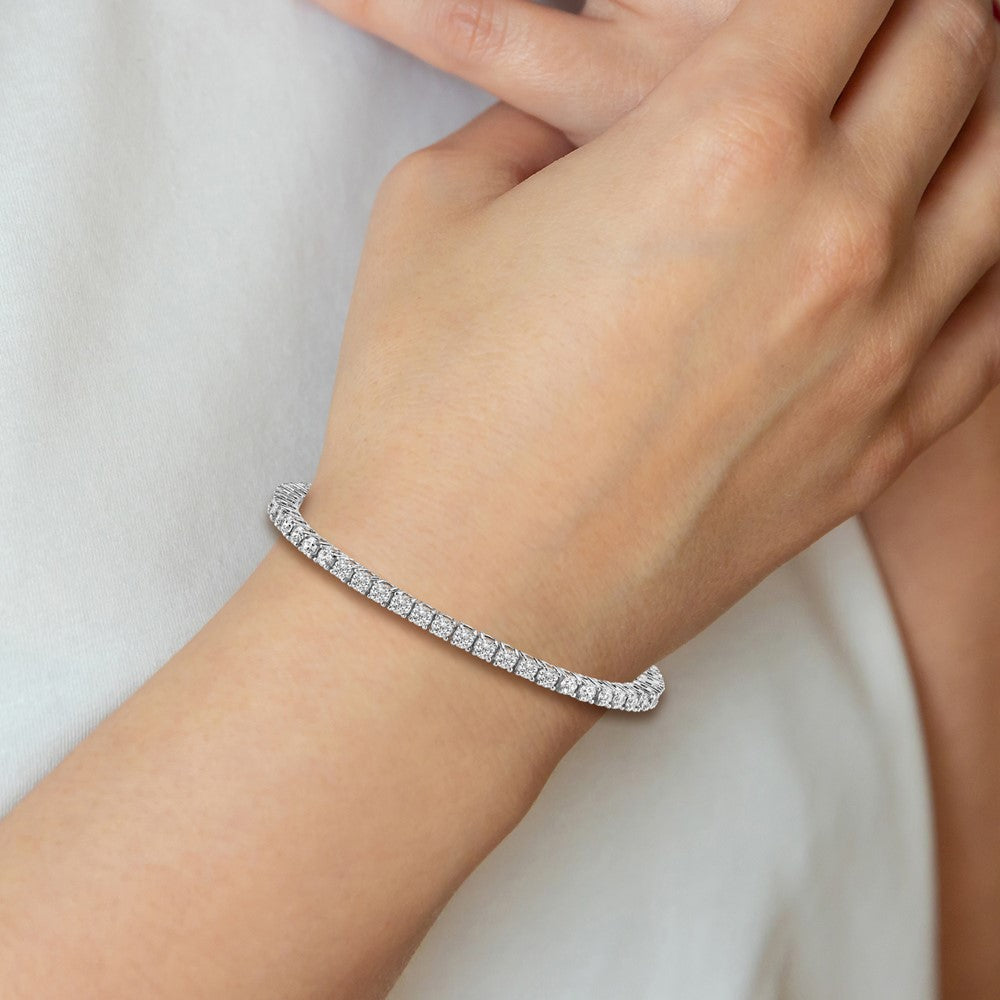 14k White Gold Tennis Bracelet Mounting