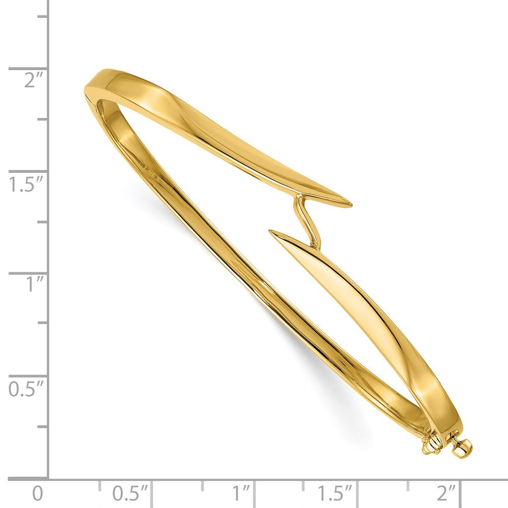 14k Yellow Gold Hinged Bangle Bracelet Mounting