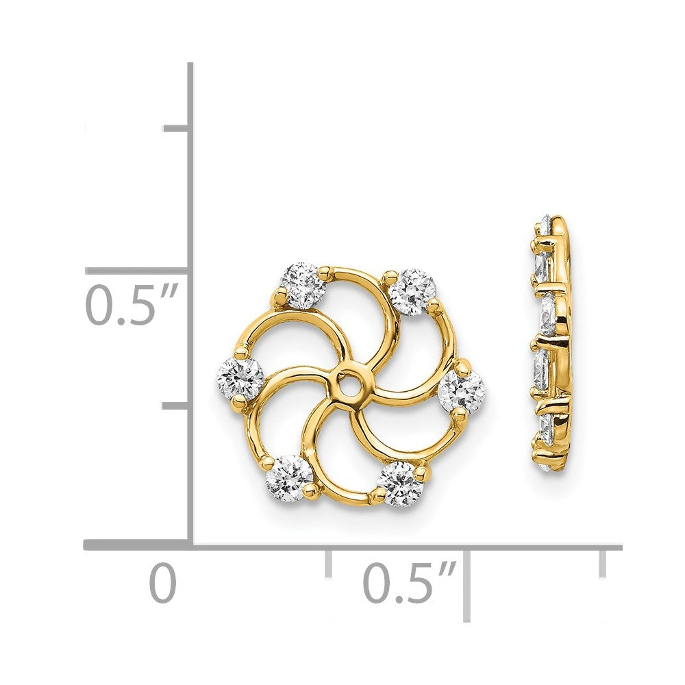 14k AAA Diamond Earring Jacket