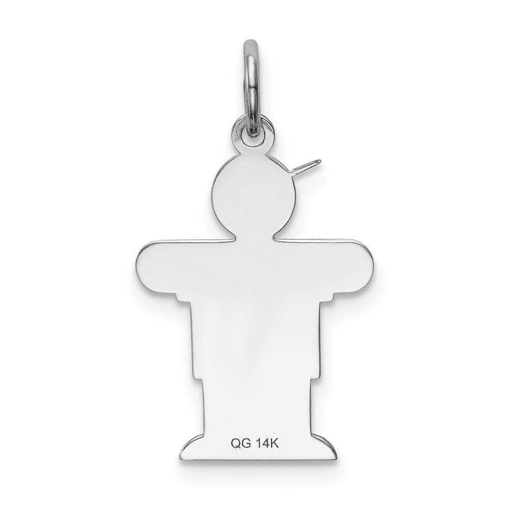 14k White Gold Charm