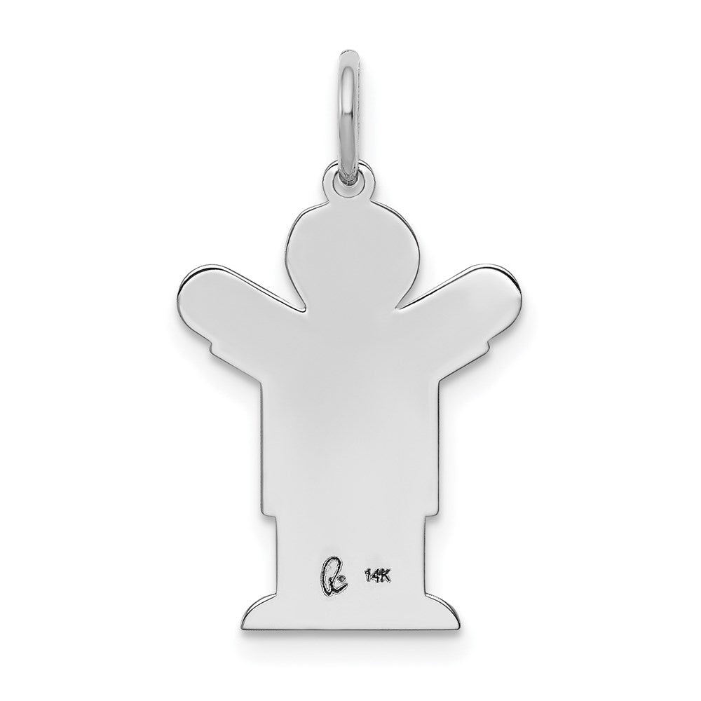 14k White Gold Charm
