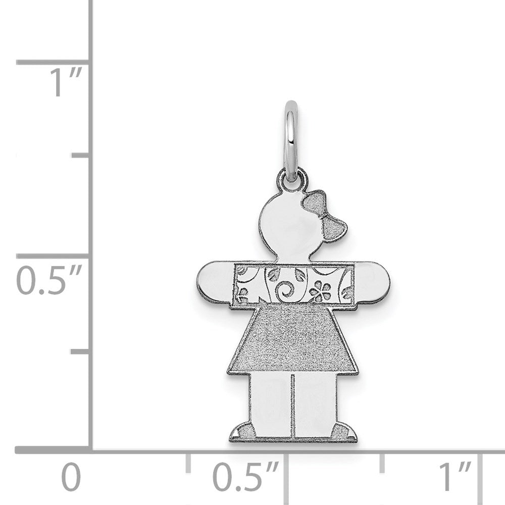 14k White Gold Charm