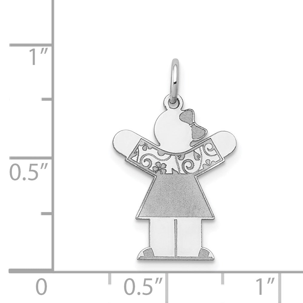 14k White Gold Charm
