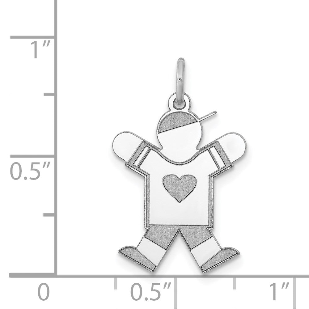 14k White Gold Charm