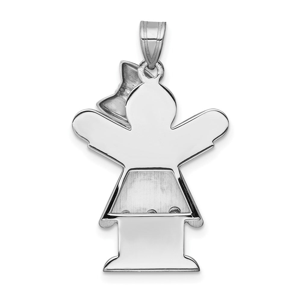 14k White Gold AAA Diamond Pendant