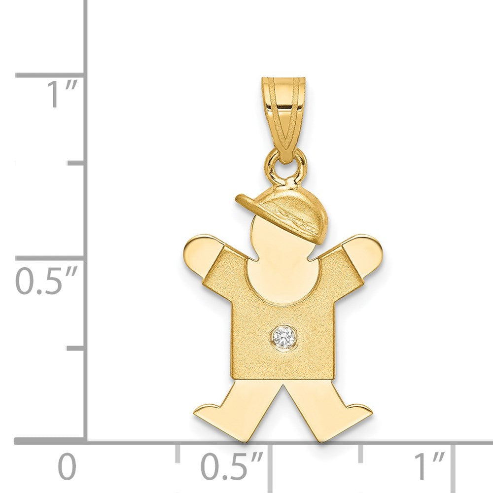 14k AA Diamond Pendant