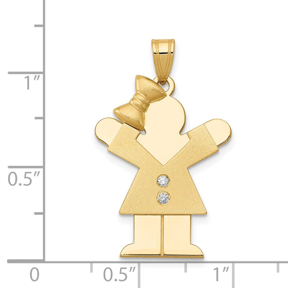 14k AAA Diamond Pendant