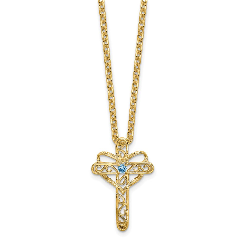 14k 2mm Synthetic Family Jewelry Pendant