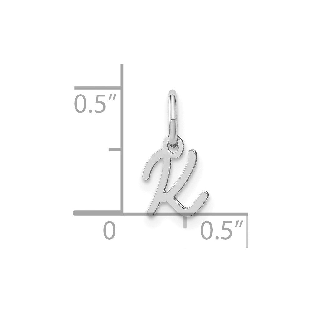 10KW Upper case Letter K Initial Charm