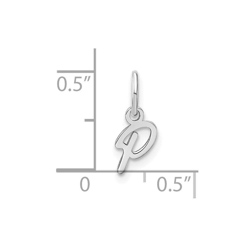 10KW Upper case Letter P Initial Charm