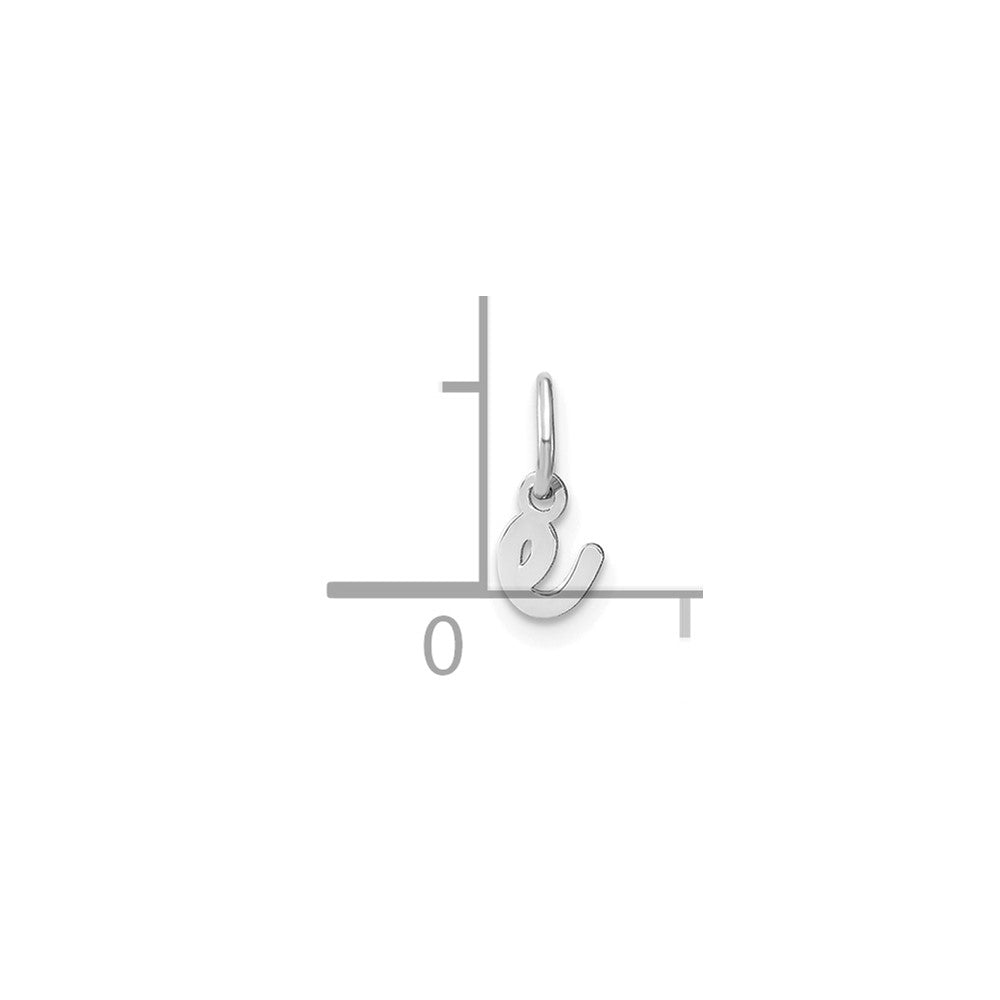 10KW Lower case Letter E Initial Charm