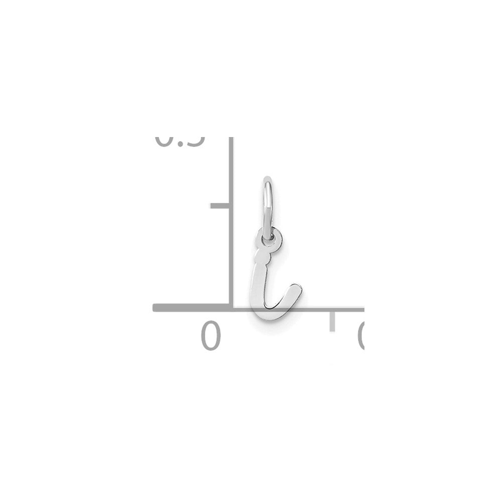10KW Lower case Letter I Initial Charm