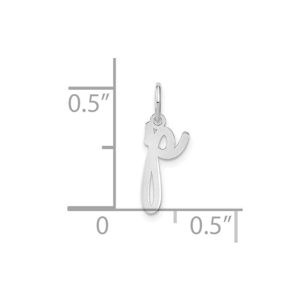 10KW Lower case Letter P Initial Charm