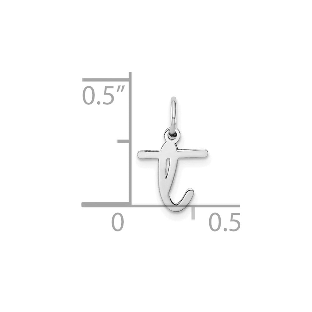 10KW Lower case Letter T Initial Charm