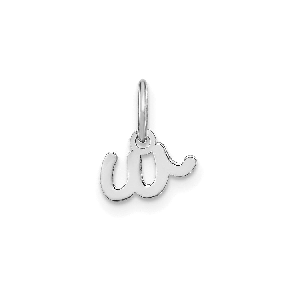 10KW Lower case Letter W Initial Charm