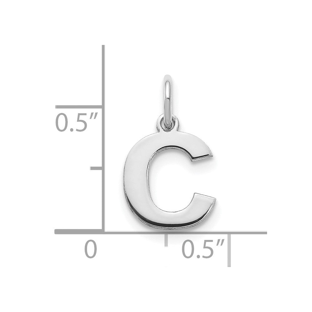 10kw Letter C Initial Pendant