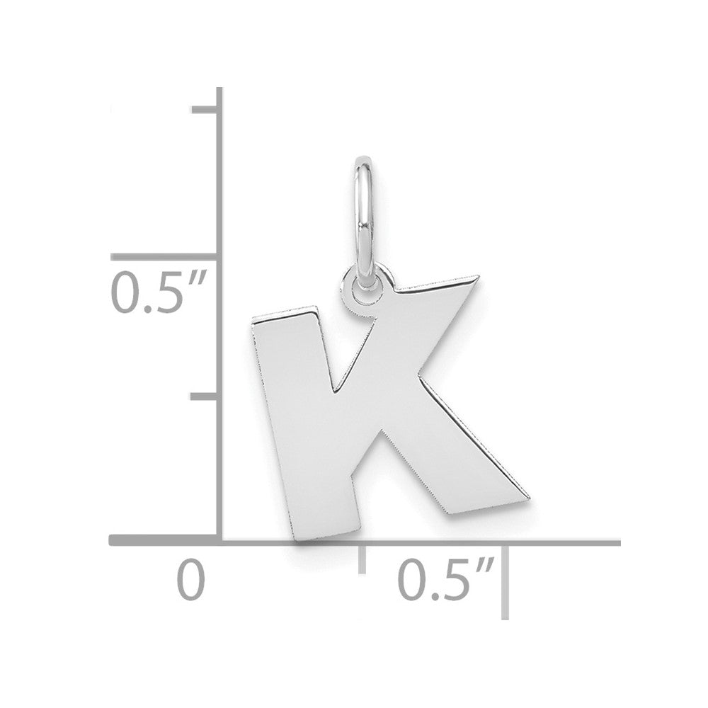 10kw Letter K Initial Pendant