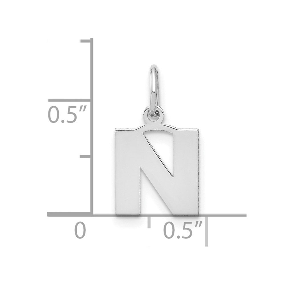 10kw Letter N Initial Pendant