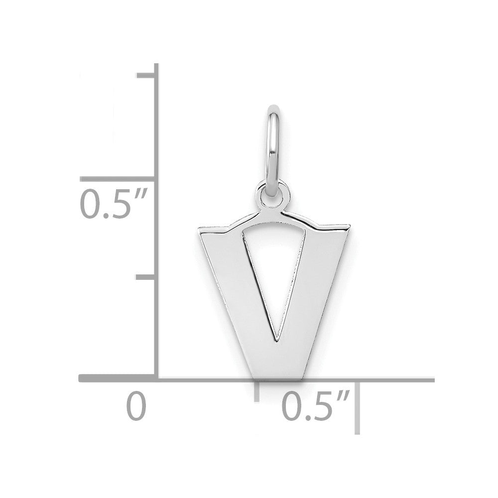 10kw Letter V Initial Pendant