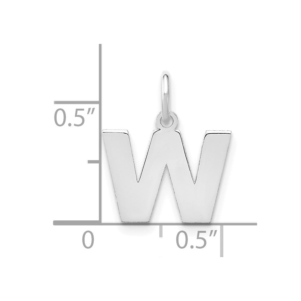 10kw Letter W Initial Pendant