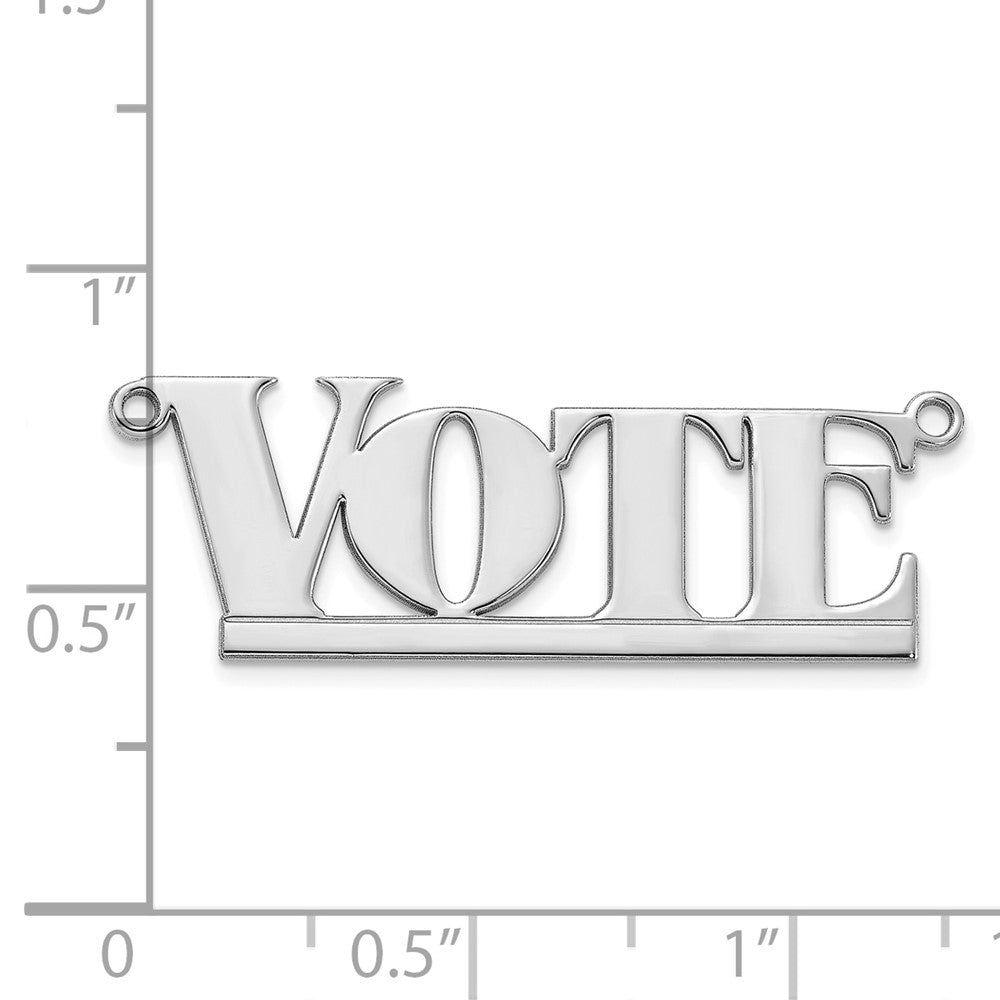 10k White Gold Underlined Name Plate