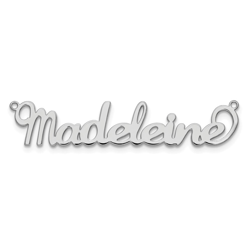 Sterling Silver/Rhodium-plated Name Plate