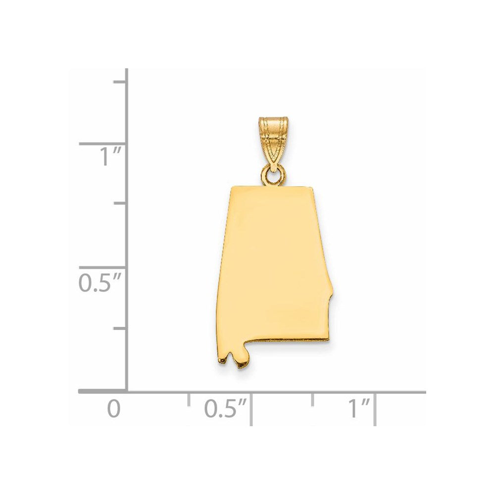 14KY Alabama State Pendant