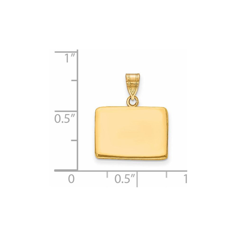 14KY Colorado State Pendant
