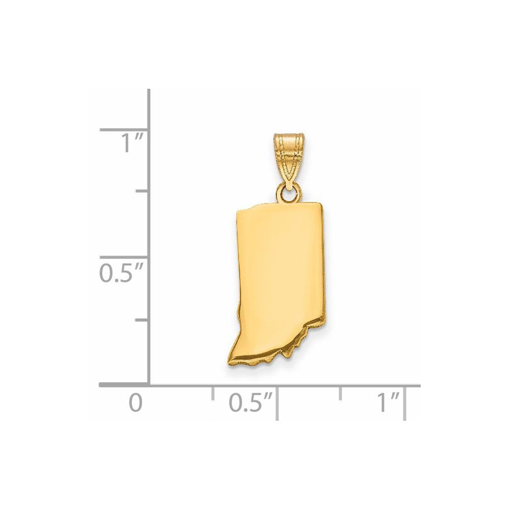 14KY Indiana State Pendant