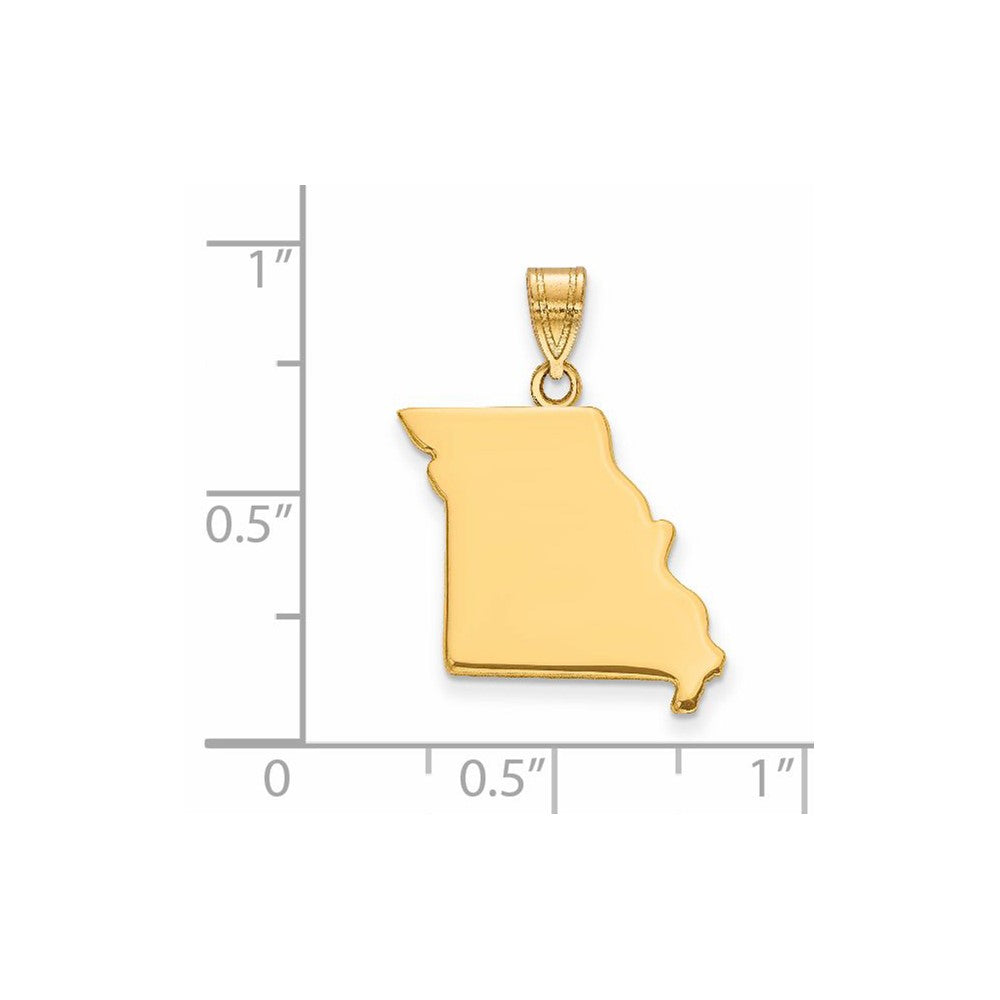 14KY Missouri State Pendant