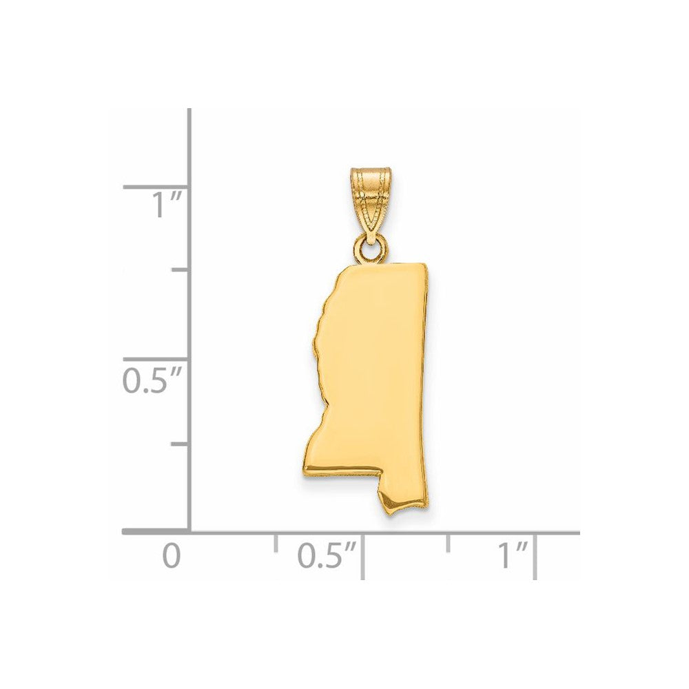 14KY Mississippi State Pendant