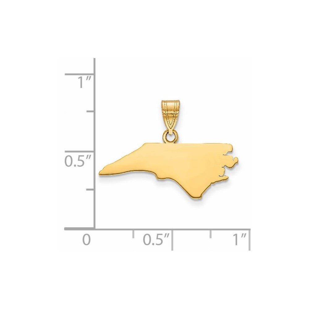 14KY North Carolina State Pendant
